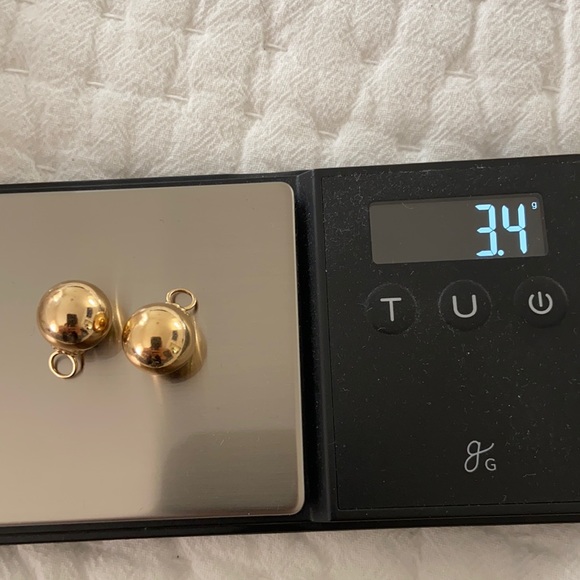 Vintage Jewelry - 2 yellow gold balls 14k